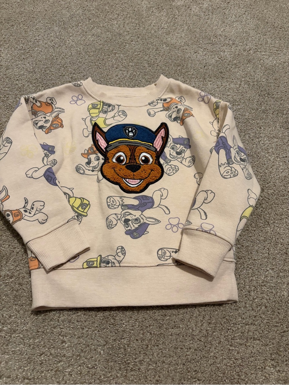 Nickelodeon Cream Paw Patrol Chase Patch Sweatshirt